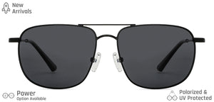 Black Square Full Rim Unisex Sunglasses by Vincent Chase Polarized-138410