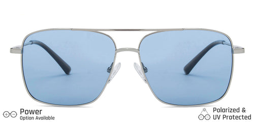 Silver Square Full Rim Unisex Sunglasses by Vincent Chase Polarized-138419