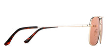Load image into Gallery viewer, Gold Square Full Rim Unisex Sunglasses by Vincent Chase-148883