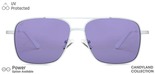 White Square Full Rim Unisex Sunglasses by Vincent Chase-148884