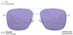 White Square Full Rim Unisex Sunglasses by Vincent Chase-148884