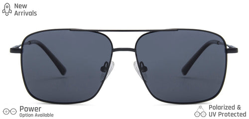 Black Square Full Rim Unisex Sunglasses by Vincent Chase Polarized-138420