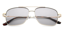Load image into Gallery viewer, Gold Square Full Rim Unisex Sunglasses by Vincent Chase-148882