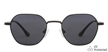 Load image into Gallery viewer, Black Hexagonal Full Rim Medium Unisex Sunglasses by Vincent Chase Polarized-138432