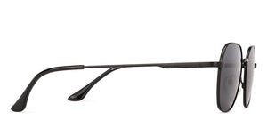 Black Hexagonal Full Rim Medium Unisex Sunglasses by Vincent Chase Polarized-138432