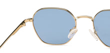 Load image into Gallery viewer, Gold Hexagonal Full Rim Medium Unisex Sunglasses by Vincent Chase Polarized-138433