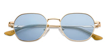 Load image into Gallery viewer, Gold Hexagonal Full Rim Medium Unisex Sunglasses by Vincent Chase Polarized-138433
