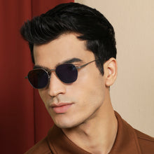 Load image into Gallery viewer, Grey Hexagonal Full Rim Medium Unisex Sunglasses by Vincent Chase Polarized-138435