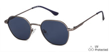 Load image into Gallery viewer, Grey Hexagonal Full Rim Medium Unisex Sunglasses by Vincent Chase Polarized-138435