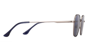 Grey Hexagonal Full Rim Medium Unisex Sunglasses by Vincent Chase Polarized-138435