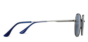 Gunmetal Hexagonal Full Rim Unisex Sunglasses by Vincent Chase Polarized-149280