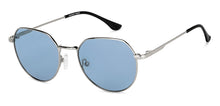 Load image into Gallery viewer, Silver Hexagonal Full Rim Unisex Sunglasses by Vincent Chase Polarized-138438