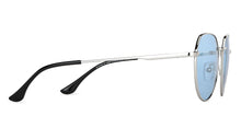 Load image into Gallery viewer, Silver Hexagonal Full Rim Unisex Sunglasses by Vincent Chase Polarized-138438