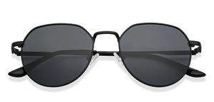 Black Hexagonal Full Rim Unisex Sunglasses by Vincent Chase-149281