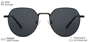 Black Hexagonal Full Rim Unisex Sunglasses by Vincent Chase-149281