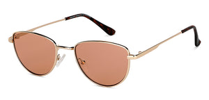 Gold Cat Eye Full Rim Women Sunglasses by Vincent Chase-148900