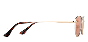 Gold Cat Eye Full Rim Women Sunglasses by Vincent Chase-148900