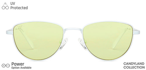 White Cat Eye Full Rim Women Sunglasses by Vincent Chase-148901