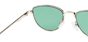 Gold Cat Eye Full Rim Women Sunglasses by Vincent Chase-148902