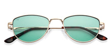 Load image into Gallery viewer, Gold Cat Eye Full Rim Women Sunglasses by Vincent Chase-148902