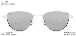 White Cat Eye Full Rim Women Sunglasses by Vincent Chase-148899
