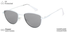 Load image into Gallery viewer, White Cat Eye Full Rim Women Sunglasses by Vincent Chase-148899