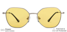 Load image into Gallery viewer, Grey Hexagonal Full Rim Medium Unisex Sunglasses by Vincent Chase Polarized-138447