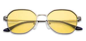 Grey Hexagonal Full Rim Medium Unisex Sunglasses by Vincent Chase Polarized-138447