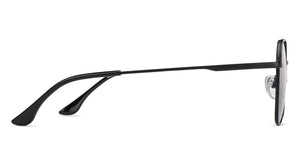 Black Hexagonal Full Rim Medium Unisex Sunglasses by Vincent Chase Polarized-138449