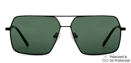 Black Square Full Rim Wide Unisex Sunglasses by Vincent Chase Polarized-138461