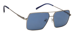 Grey Square Full Rim Wide Unisex Sunglasses by Vincent Chase Polarized-138462