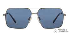 Load image into Gallery viewer, Grey Square Full Rim Wide Unisex Sunglasses by Vincent Chase Polarized-138462