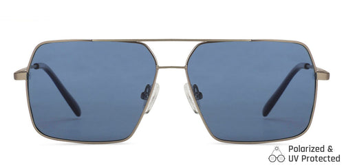 Grey Square Full Rim Wide Unisex Sunglasses by Vincent Chase Polarized-138462