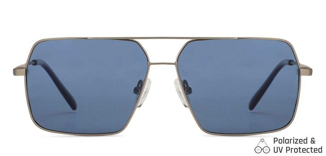Grey Square Full Rim Wide Unisex Sunglasses by Vincent Chase Polarized-138462