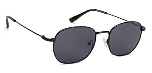 Black Round Full Rim Wide Unisex Sunglasses by Vincent Chase Polarized-138476