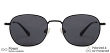 Load image into Gallery viewer, Black Round Full Rim Wide Unisex Sunglasses by Vincent Chase Polarized-138476