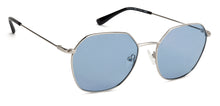 Load image into Gallery viewer, Silver Hexagonal Full Rim Extra Wide Unisex Sunglasses by Vincent Chase Polarized-138487