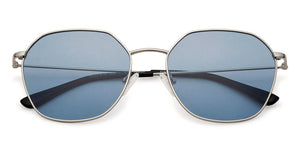 Silver Hexagonal Full Rim Extra Wide Unisex Sunglasses by Vincent Chase Polarized-138487