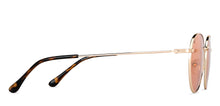Load image into Gallery viewer, Gold Round Full Rim Unisex Sunglasses by Vincent Chase-148891