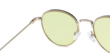Load image into Gallery viewer, Gold Round Full Rim Unisex Sunglasses by Vincent Chase-148892