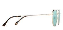 Load image into Gallery viewer, Gold Round Full Rim Unisex Sunglasses by Vincent Chase-148894