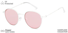 Load image into Gallery viewer, White Round Full Rim Women Sunglasses by Vincent Chase-148896