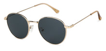 Load image into Gallery viewer, Gold Round Full Rim Unisex Sunglasses by Vincent Chase-149044