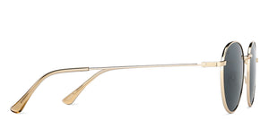 Gold Round Full Rim Unisex Sunglasses by Vincent Chase-149044
