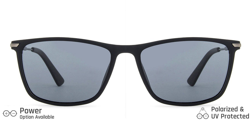 Black Wayfarer Full Rim Unisex Sunglasses by Vincent Chase Polarized-138629