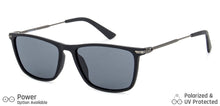 Load image into Gallery viewer, Black Wayfarer Full Rim Unisex Sunglasses by Vincent Chase Polarized-138629