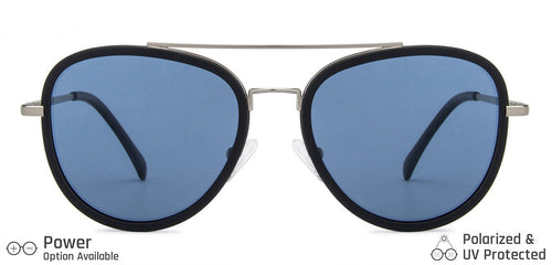 Silver Aviator Full Rim Unisex Sunglasses by Vincent Chase Polarized-138636