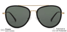 Load image into Gallery viewer, Gold Aviator Full Rim Unisex Sunglasses by Vincent Chase Polarized-138637