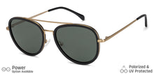 Load image into Gallery viewer, Gold Aviator Full Rim Unisex Sunglasses by Vincent Chase Polarized-138637