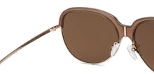 Load image into Gallery viewer, Gold Round Full Rim Extra Wide Unisex Sunglasses by Vincent Chase-146148